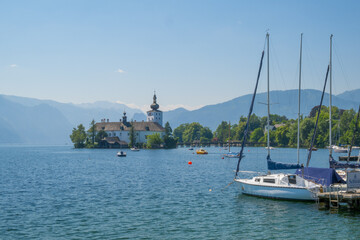 Schloss Orth and the Traunsee, Upper Austria, Austria