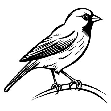 recommend clip art: Finches silhouette, Finches mascot logo, Finches Black and White Animal Symbol Design, Bird icon.