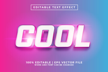 Cool 3d Editable Text Effect Cartoon Style Premium Vector