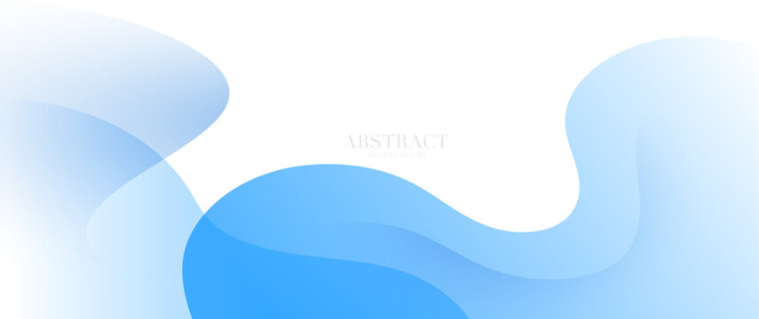 Abstract blue wave background, Blue banner