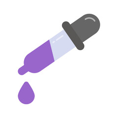 Check this beautiful icon of dropper in editable flat style, premium vector