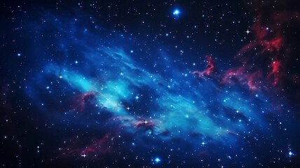 Fototapeta premium The galaxy in the beautiful night sky 