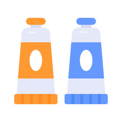 Check this beautiful vector of paint tubes in editable style, ready to use icon