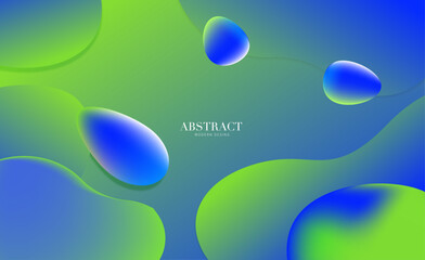 abstract green background with waves