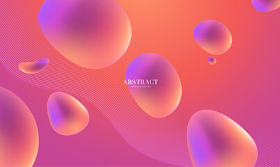 Pink abstract background, pink easter eggs