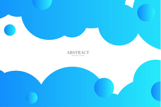 Background with bubbles, Blue banner