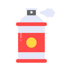 Flat icon of spray paint, easy to use and download vector