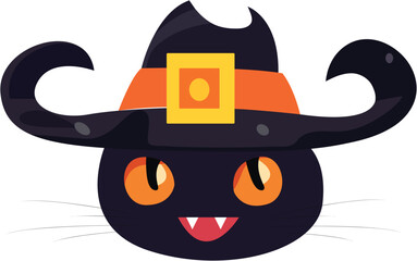 Halloween witch Cat
