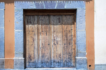 old wooden door