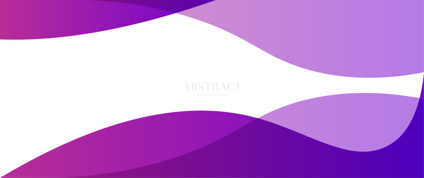 abstract background with waves, Purple banner
