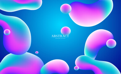 background with bubbles, colorful background, Blue background