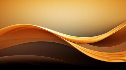 abstract orange wave. Generative Ai. 