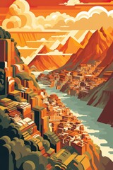 Peru - Lima retro poster (ai)