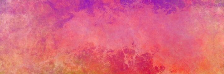Fototapeta na wymiar Abstract colorful watercolor background. Spring or Easter sunrise sky. Easter background. Painted watercolor blob texture. Purple pink red and yellow color. Soft pastels and bright colors.