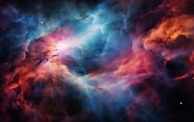 Fototapeta na wymiar Nebula and stars in space.Cosmos background.