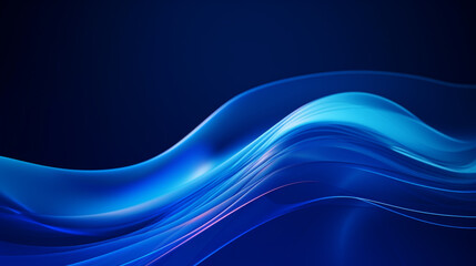 Obraz premium abstract blue wave background, smartphone wallpaper. Generative Ai. 