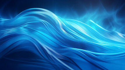 abstract blue background with waves for your design. Generative Ai. 