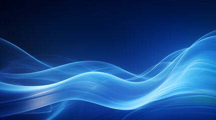 Fototapeta premium abstract blue background with waves, smartphone wallpaper. Generative Ai. 