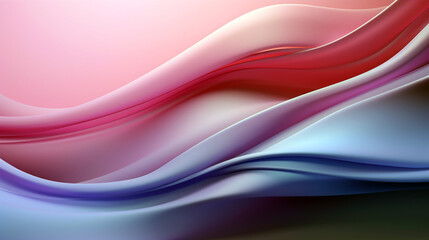 Fototapeta premium beautiful background with pink and pale blue waves, smartphone wallpaper. Generative Ai. 