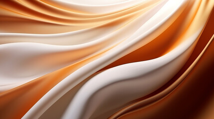 beautiful wallpaper in the form of a wave with creamy coffee shades for a smartphone