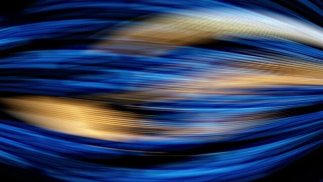 Blue and gold pattern on black, yellow abstract background with blue and yellow pattern