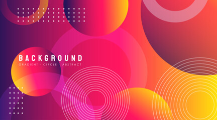 Vector Colorful Circle Gradient Background