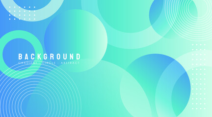 Vector Colorful Circle Gradient Background