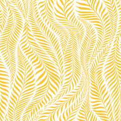 Naklejka na ściany i meble Seamless pattern with leaves. Abstract floral background. Vector illustration.