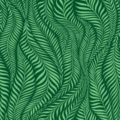 Fototapeta na wymiar Seamless pattern with leaves. Abstract floral background. Vector illustration.