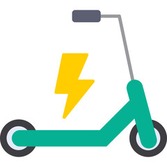 Electric Scooter Icon