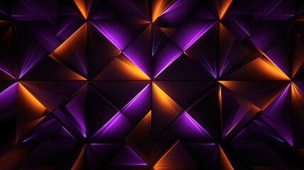 3d render, abstract purple crystal background, faceted texture, macro panorama, wide panoramic polygonal wallpaper