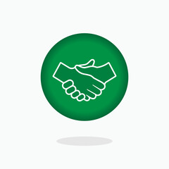 Shake Hand Icon. Deal Symbol - Vector, Sign for Design, Presentation, Website or Apps Elements