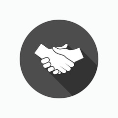Fototapeta premium Shake Hand Icon. Deal Symbol - Vector, Sign for Design, Presentation, Website or Apps Elements