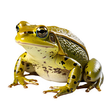 recommend clip art: green frog isolated on transparent background ,tropical frog isolated ,generative ai