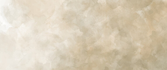 Obraz premium Vector watercolor art background. Old paper. Aged vintage watercolour texture for cover design, cards or banner. Pastel color illustration. Wall. Brushstrokes. Painted grunge template for design. 