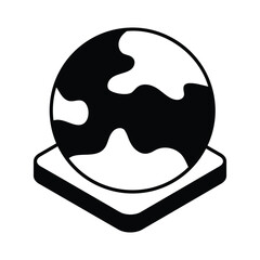 Globe Icon vector stock illustration.