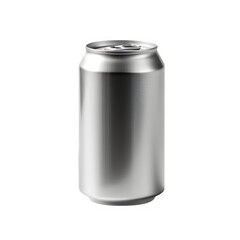 canned drink packaging isolated on transparent background, empty canned drink ,generative ai