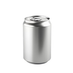 canned drink packaging isolated on transparent background, empty canned drink ,generative ai