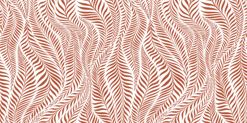 Seamless pattern with leaves. Abstract floral background. Vector illustration.