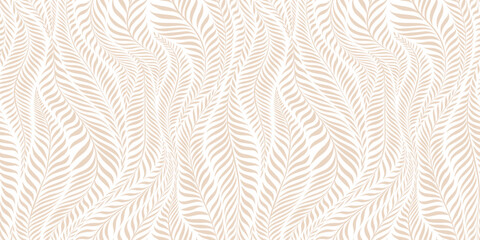 Seamless pattern with leaves. Abstract floral background. Vector illustration. © Vadym