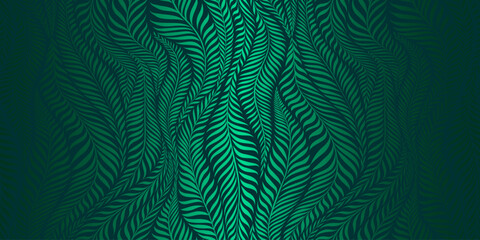 Seamless pattern with leaves. Abstract floral background. Vector illustration.