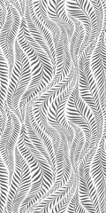 Seamless pattern with leaves. Abstract floral background. Vector illustration.