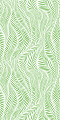 Seamless pattern with leaves. Abstract floral background. Vector illustration.