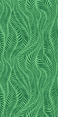 Seamless pattern with leaves. Abstract floral background. Vector illustration.