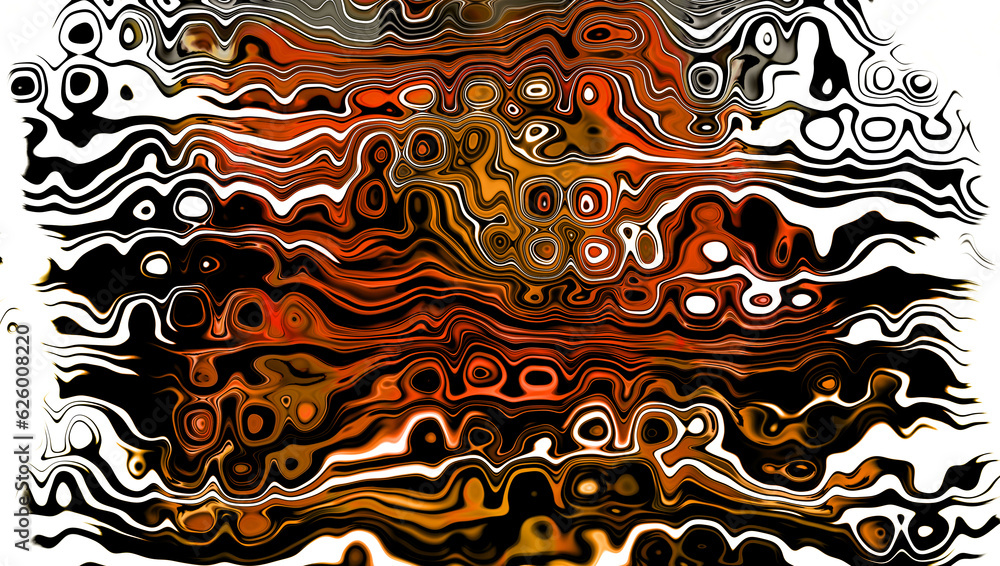 Poster a cool abstract pattern of circles swirls and waves
