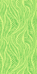 Seamless pattern with leaves. Abstract floral background. Vector illustration.