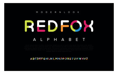 Minimal font creative modern alphabet. Typography with dot regular and number. minimalist style fonts set. vector illustration.
