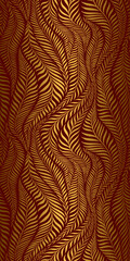 Seamless pattern with leaves. Abstract floral background. Vector illustration.