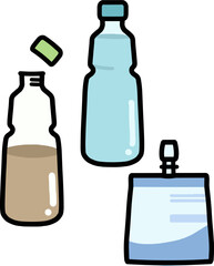 水分補給のための飲み物セット