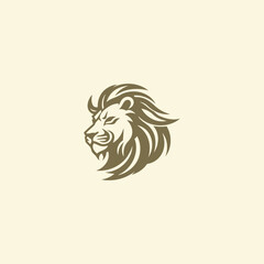 Lion logo design vector illustration